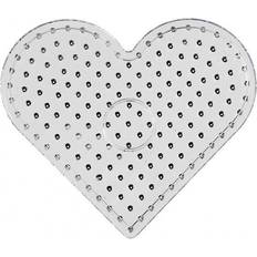 Creotime Peg Board, heart, JUMBO, transparent, 1 pc