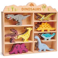 Wooden Dinosaur Animal Shelf