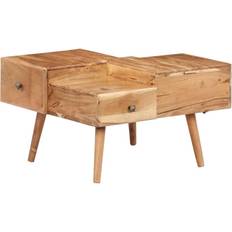 vidaXL Solid Acacia Wood Golden Brown Coffee Table 60x70cm