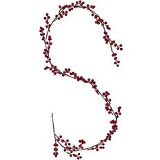 Ginger Ray RED-507 Foliage Christmas Garland, Red