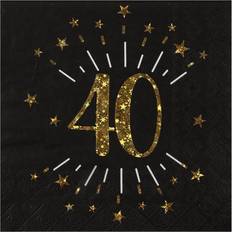 Paper Napkins 40 Years Birthday Party 10-pack