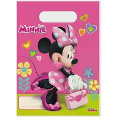 Vegaoo Disney Junior Minnie 53826 PR87868 DISNEY MINNIE MOUSE Party Loot Bags, Pink