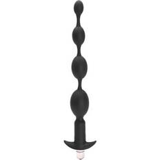 Tantus Anal Beads Vibrator Black Silicone Silicone/ABS