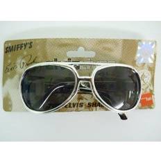 Smiffys Adults Elvis Silver Shades Fancy Dress Glasses Accessory Frame elvis shades fancy dress silver glasses accessory frame