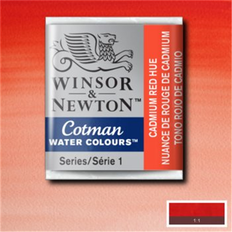 Winsor & Newton Cotman Watercolour Paint Half Pan – Cadmium Red Hue 095