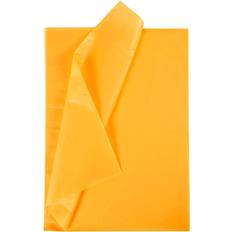 Yellow Silk & Crepe Papers Creativ Company Tissue Paper, 50x70 cm, 17 g, yellow, 25 sheet/ 1 pack