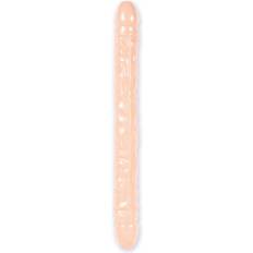 Doc Johnson 18 Inch Veined Double Header Natural Dildo