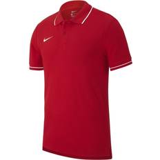 Nike Boys Polo Shirts Nike Youth Boys Polo Team Club 19 SS - University Red/White (AJ1502-657)