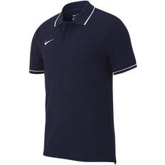 Nike Girls Polo Shirts Nike Youth Boys Polo Team Club 19 SS - Obsidian/White (AJ1502-451)