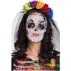 Skeletons Facemasks Fancy Dress Boland Diadem with Mask Day of the Dead