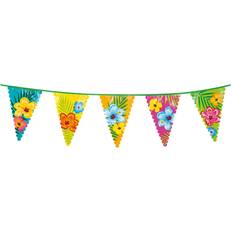 Boland Tropical Hawaiian Plastic Bunting 6m Long BBQ Summer Garden Party Decoration