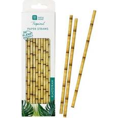 Birthdays Straws Talking Tables Pack of 30 Biodegradable Bamboo Paper Compostable Birthday Party Fiesta Jungle Tropical Celebration Eco-Friendly Drinks Tableware, PALMN Straws 30PK