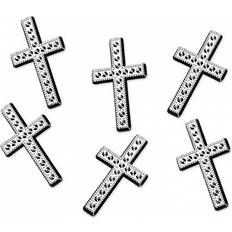 PartyDeco P&D 25 Cross Table Scatter Decorations for Communion, Confirmation, Christening