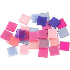 Creativ Company Mini Mosaic, size 10x10 mm, thickness 2 mm, lilac/dark lilac, 25 g/ 1 pack