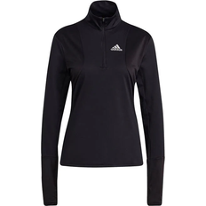 Running - Women Jumpers Adidas Own The Run 1/2 Zip T-shirt Women - Black