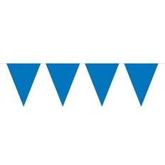 Folat Bunting Mini Blue 3 metres long 12 mini Triangle flags measuring 15x11cms. Plastic