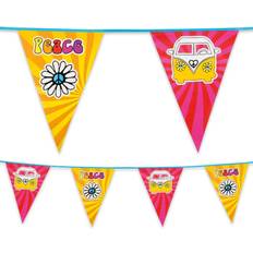 Boland 6 Metre Plastic Bunting Hippie Hippy 60s 70s