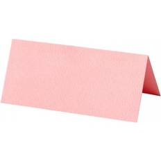 Place cards, size 9x4 cm, 220 g, light red, rose, 20 pc/ 1 pack