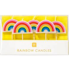 Talking Tables Rainbow Shaped Birthday Candles, Pack of 5