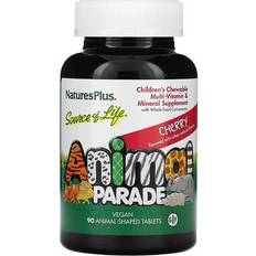Nature's Plus Animal Parade Children's Chewable Multi-Vitamin and Mineral Natural Cherry 90 Chewables