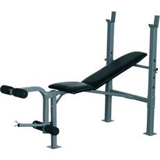 Exercise Benches Homcom Adjustable Multi Gym Weight Bench Barbell Stand Chest Leg Abs Training