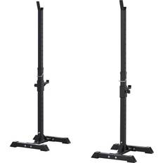 Exercise Benches & Racks on sale Homcom Power Rack Holder Weights Bar Barbell Squat Stands Spotter Gym Workout