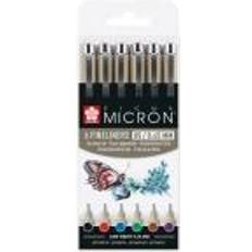 Royal Talens Pigma Micron Fineliners 6 Assorted Colours 0.45mm