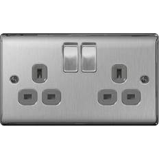 Grey Electrical Outlets BG NBS22G