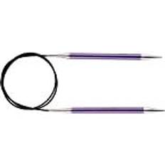 Knitpro KP47165 Zing: Knitting Pins: Circular: Fixed: 100cm x 7.00mm, Aluminium, Multi-Colour, 7mm