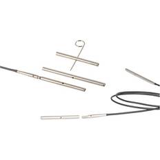 Knitpro Symfonie Replaceable Knitting Cables for Wooden Needles, Metal, silver, Seilverbinder