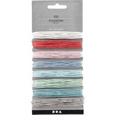 Creativ Company Cotton Cord, thickness 1 mm, assorted colours, 8x5 m/ 1 pack