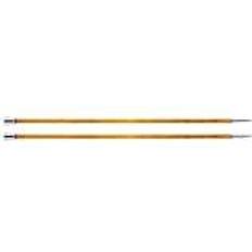 Knitpro Royale: Knitting Pins: Single Ended: 35cm x 3.75mm, Birchwood, brass, Multi-Colour, 3.75mm