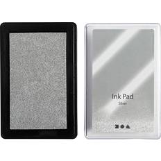 Colortime Ink Pad, H: 2 cm, size 9x6 cm, silver, 1 pc