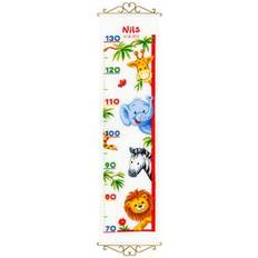 Vervaco Height Chart Zoo Animals Counted Cross Stitch Kit, Multi-Colour