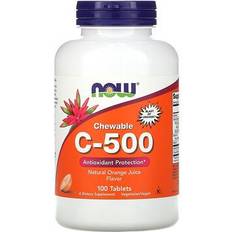 NOW Foods Chewable C-500 Orange Juice 100 Tablets