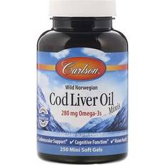 Carlson Labs Cod Liver Oil 280 mg. 250 Softgels