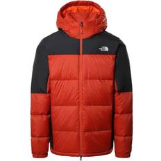 The north face mens diablo down jacket The North Face Diablo Hooded Down Jacket - Burnt Ochre/TNF Black