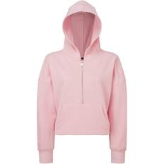 Tridri Women's 1/2 Zip Hoodie - Light Pink