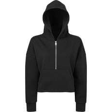 Tridri Women's 1/2 Zip Hoodie - Black