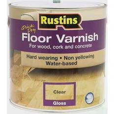 Rustins Quick Dry Floor Varnish Wood Protection Transparent 2.5L