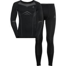 Men - Sportswear Garment Base Layer Sets Odlo Performance Warm Set Bekleidung Herren schwarz