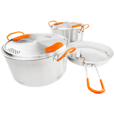 Gsi Glacier Stainless Base Camper Cookware Set Medium 2021 Cooking Sets