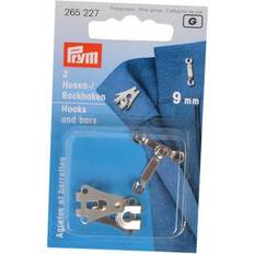 Buckles Prym Trouser Small Hook and Bar, 9mm, White