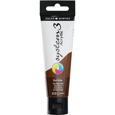 Daler Rowney System 3 Acrylic Paint 59ml, Burnt Umber