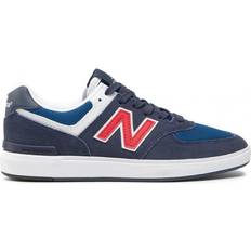 New Balance 574 - Navy with Red