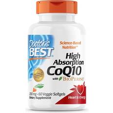 Doctor's Best High Absorption CoQ10 with BioPerine 200mg 60 vcaps 60 pcs