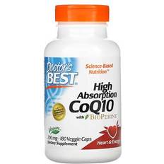 Doctor's Best High Absorption CoQ10 with BioPerine 200mg 180 vcaps 180 pcs