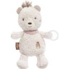 Fehn 058109 Dummy Bear Toy with Rattle and Dummy Holder, Suitable for All Standard Dummies Perfect companion for babies and toddlers from 0 months