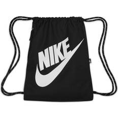 Nike Heritage Drawstring Bag - Black/White