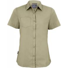 Beige Shirts Craghoppers Expert Womens Kiwi Short Sleeved Shirt - Pebble Brown